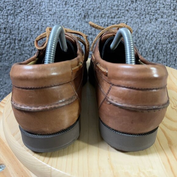 Mephisto Hurrikan Boat Shoes Mens Size 7.5 Brown Leather Loafer Made in Portugal - Picture 4 of 9